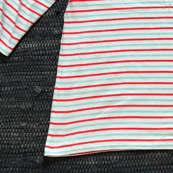 Gap Modern Tee in Blue and Red Stripes. XXL. - Picture 8 of 9